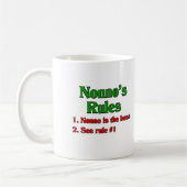 Regels voor nonno (Italiaanse grootvader) Koffiemok (Links)