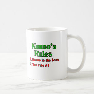 Regels voor nonno (Italiaanse grootvader) Koffiemok