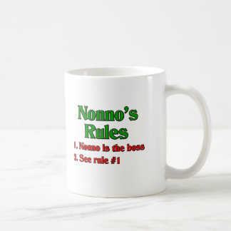 Regels voor nonno (Italiaanse grootvader) Koffiemok