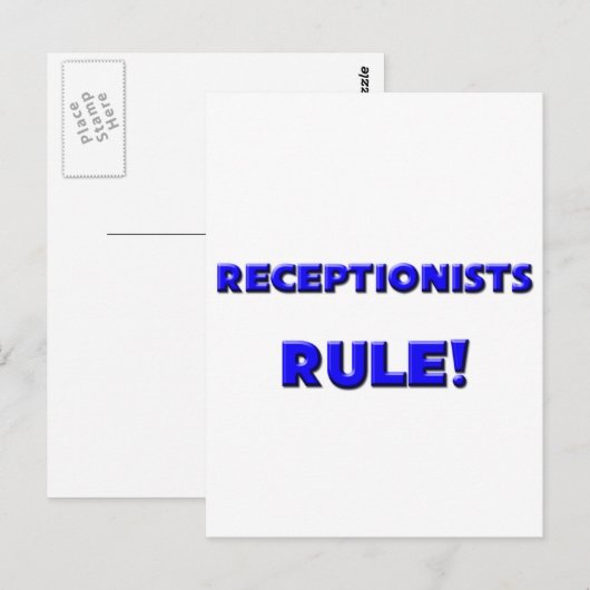 Regels voor receptionisten! briefkaart (Voorkant / Achterkant)