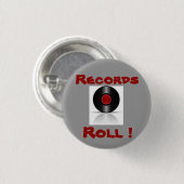 Regels voor records! ronde button 3,2 cm (Voorkant /achterkant)