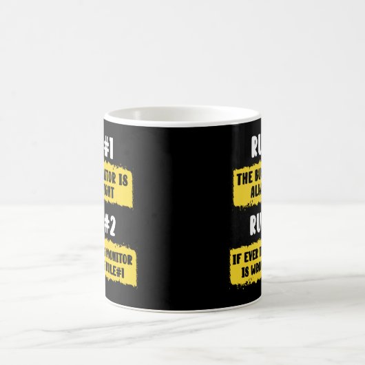 Regels voor schoolbusmonitor koffiemok (Center)