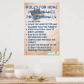 Regels voor thuiswerkers poster (Keuken)