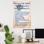 Regels voor thuiswerkers poster (Thuiskantoor)