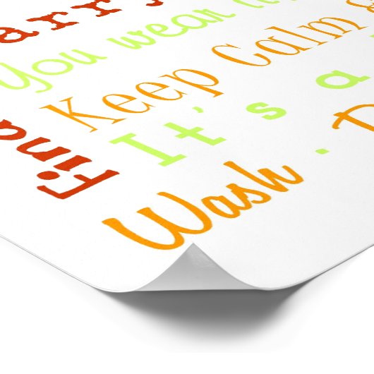 Regels voor wasruimte poster (Hoek)