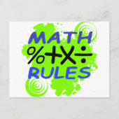 Regels voor wiskunde briefkaart (Voorkant)