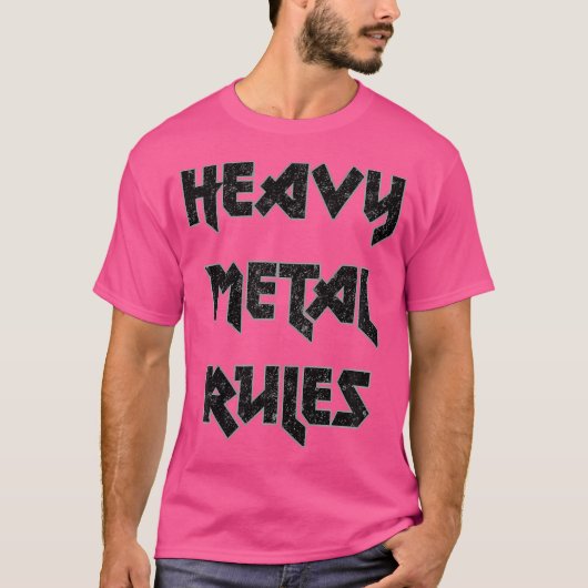 Regels voor zware metalen t-shirt (Voorkant)