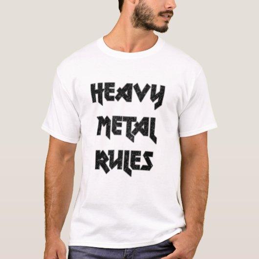 Regels voor zware metalen t-shirt (Voorkant)
