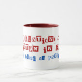 Regels zijn geschreven in bloed, van patriotten mok (Midden)