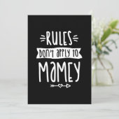 Regels zijn niet van toepassing op het Moederdag v Kaart (Staand voorkant)
