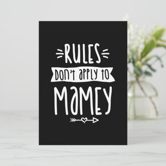 Regels zijn niet van toepassing op het Moederdag v Kaart (Staand voorkant)