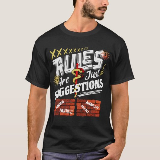 Regels zijn slechts suggesties t-shirt (Voorkant)