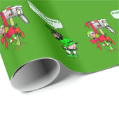 Regelverzamelpapier van Leprechaun Cadeaupapier (Rol Hoek)