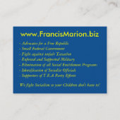 Regemental Colors Visitekaartje (Achterkant)