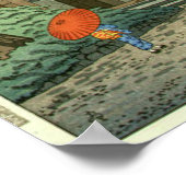 Regen bij Enryakuji Temple Asano Takeji Shin Hanga Poster (Hoek)