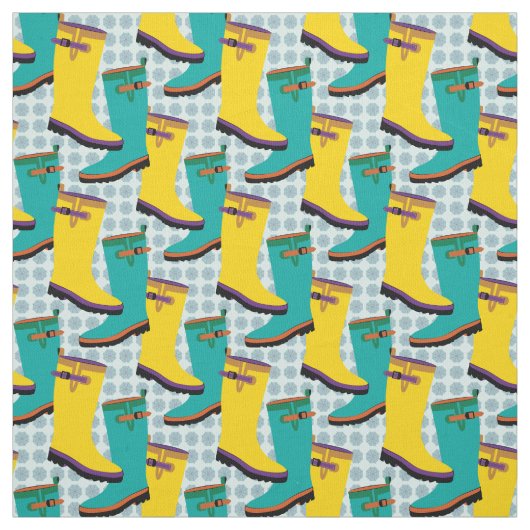 Regen Boots kleurrijk Stof (Swatch)