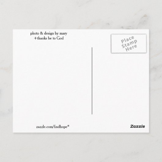 Regen Briefkaart (Achterkant)