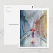 Regen Briefkaart (Voorkant / Achterkant)