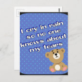 regen briefkaart (Voorkant / Achterkant)