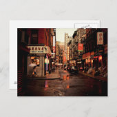 Regen - Chinatown - New York City Briefkaart (Voorkant / Achterkant)