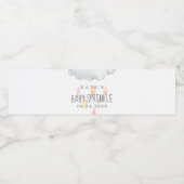 Regen Cloud Girl Baby Sprinkle Water Flaceletiket Waterfles Etiket (Enkel label)