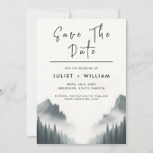 Regen Cloud Natuur Smoky Mountain Bruiloft Save The Date (Voorkant)