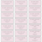 Regen Cloud Pink Baby shower Guest Adresetiketten Sticker (Voorkant)