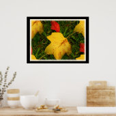 Regen daalt najaar Poster (Keuken)