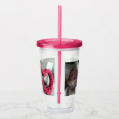Regen de Weimaraner Dog - Acryl Tumbler Acryl Drinkbeker (Rechts)