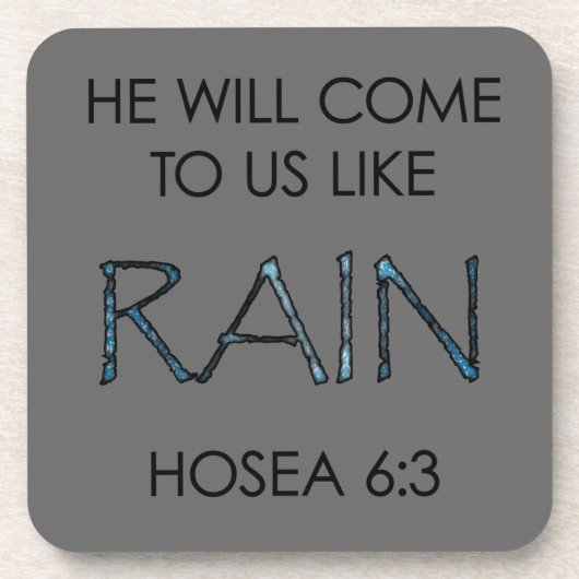 Regen Drankjes Onderzetter (Voorkant)