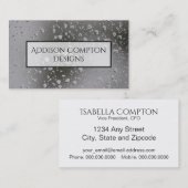 Regen druppels op vensterontwerp visitekaartje (Voorkant / Achterkant)