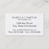 Regen druppels op vensterontwerp visitekaartje (Achterkant)