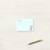 Regen en bloemen notities post-it® notes (Op bureau)