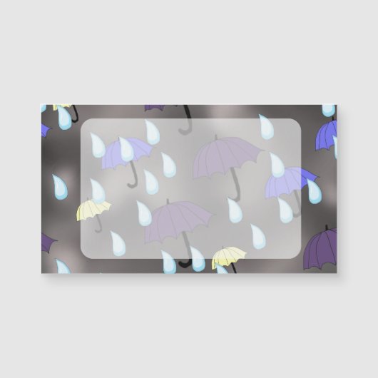 Regen en paraplu's (Voorkant)