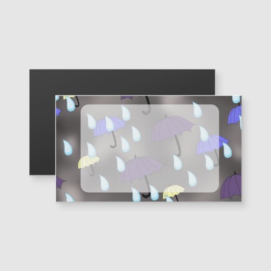 Regen en paraplu's (Voorkant / Achterkant)