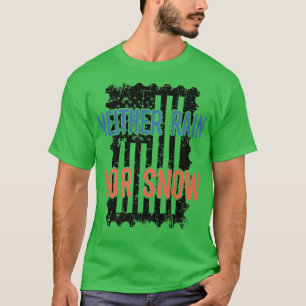 Regen en sneeuwstempel Vintage T-shirt