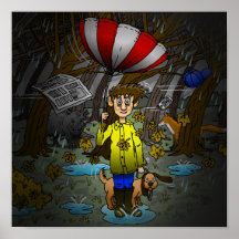 Regen en winderige herfst