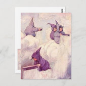 Regen faerijen maken regen briefkaart (Voorkant / Achterkant)