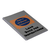 Regen flüssiger Sonnenschein mit Namen Notitieboek (Rechterzijde)