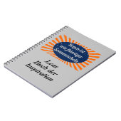 Regen flüssiger Sonnenschein mit Namen Notitieboek (Linkerzijde)