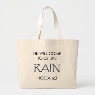 Regen Grote Tote Bag