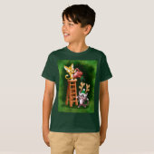 REGEN HERTEN KATTEN door Jeff Willis Art T-shirt (Voorkant volledig)