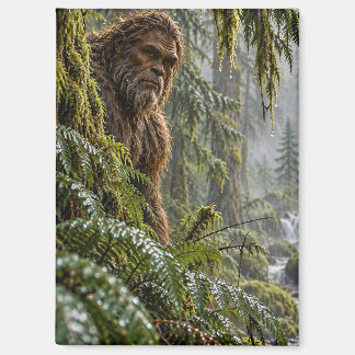 Regen in de Evergreens Bigfoot-magneet Magneet