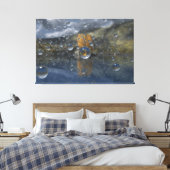 Regen in de Glen Canvas Print (Insitu (Slaapkamer))