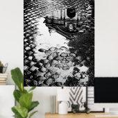 Regen in het Poster van Rome (Thuiskantoor)