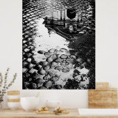 Regen in het Poster van Rome (Keuken)