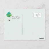 Regen in mijn hart Rouw Briefkaart Dank u (Achterkant)