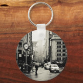 Regen in New York -  stijl Sleutelhanger (Voorkant)