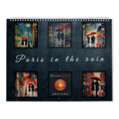 Regen in Parijs 2024 - Kalender (Hoes)