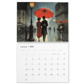 Regen in Parijs 2024 - Kalender (Jan 2027)